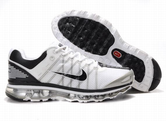 Mens Nike Air Max 2009 Mesh White Black Shoes